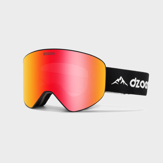 SlopeX Snowboard and Ski Goggles Red Lens